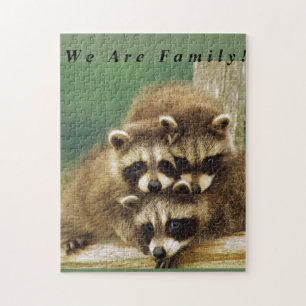Family Racoon Puzzle