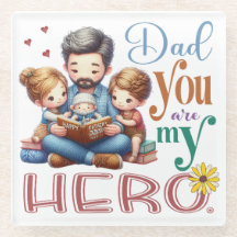 Family Reading Time Dad You Are My Hero