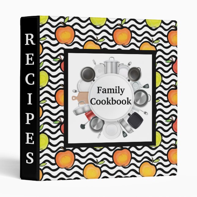 Family Recipe  3 Ring Binder (Front/Spine)