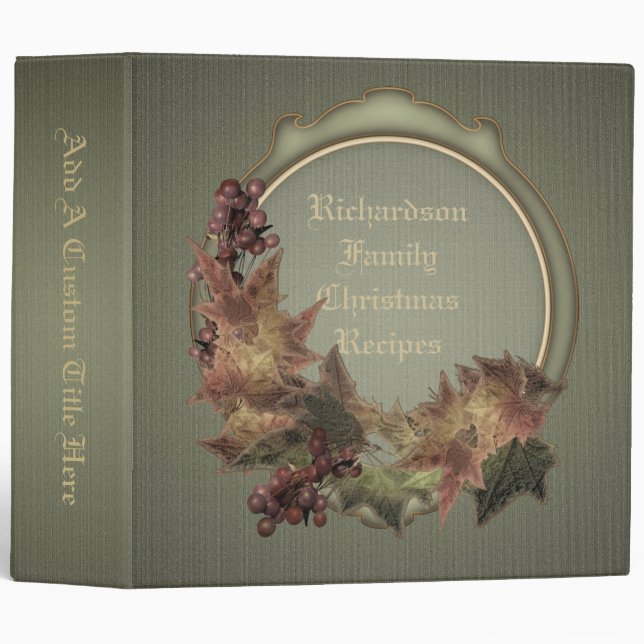 Family Recipe Binder (Front/Spine)