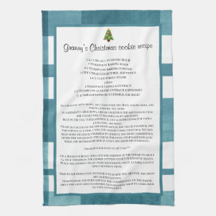 Family recipe Christmas Kitchen Towel