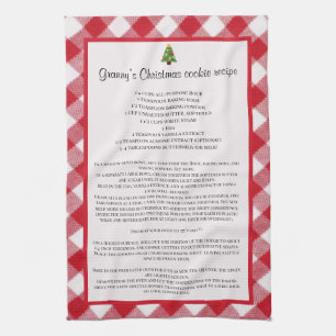 Family recipe Christmas Kitchen Towel