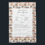 Family Recipe Heirloom Mountain Kitchen Towel<br><div class="desc">Keepsake family recipe tea towel. Share uncle Jim's chili recipe or great aunt Aggie's all time favorite thanksgiving casserole dish. Elegant and simple template design can easily be adjusted to share your family recipes as mother's day, birthday, or Christmas gifts. Custom family name with initials. Colors can be changed. Great...</div>