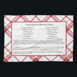 Family Recipe Keepsake Christmas Kitchen Towel<br><div class="desc">Customize this family recipe keepsake christmas design set for your next great gift idea. This design features family recipe keepsake christmas, a great personalized gift idea for a birthday gift or Christmas gift. Makes a great gift for family, mom, sister, grandma, nana, mother. Family and friends will love this family...</div>