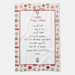 Family Recipe Keepsake Christmas Kitchen Towel