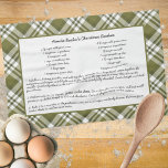 Family Recipe Keepsake Christmas Kitchen Towel<br><div class="desc">Customize this family recipe keepsake christmas design set for your next great gift idea. This design features family recipe keepsake christmas, a great personalized gift idea for a birthday gift or Christmas gift. Makes a great gift for family, mom, sister, grandma, nana, mother. Family and friends will love this family...</div>