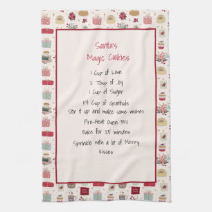 Family Recipe Keepsake Christmas Kitchen Towel