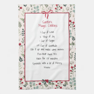 Family Recipe Keepsake Christmas Kitchen Towel