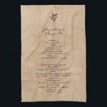 Family Recipe Keepsake Custom Text Kitchen Towel<br><div class="desc">Add you own text to create a keepsake that can be handed down for generations.</div>