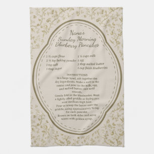 Family Recipe Keepsake Grandma Kitchen Towel
