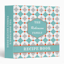 Family Recipe Retro Mid Century Personalized