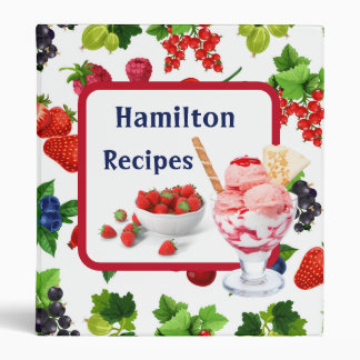 Family Recipes 3 Ring Binder