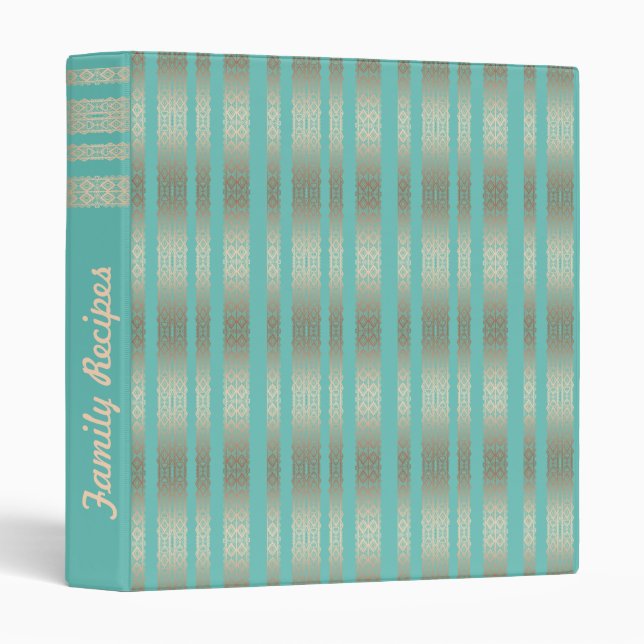 Family recipes 3 ring binder (Front/Spine)