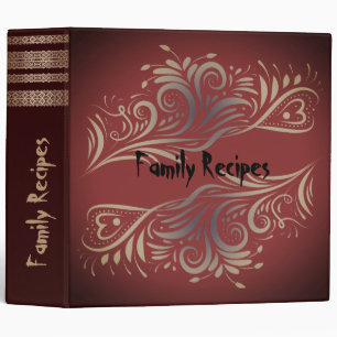 Family recipes 3 ring binder