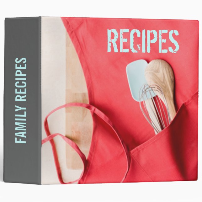 Family Recipes Binder (Front/Spine)
