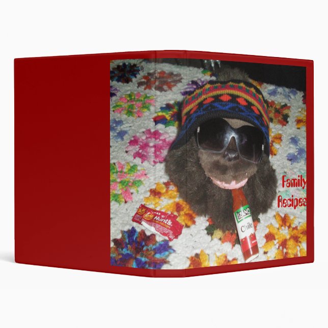 family recipes cookbook 3 ring binder (Background)