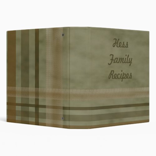 Family Recipes Cookbook Binder