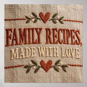 Family Recipes, Made With Love Poster