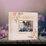 Family recipes pampas grass rose gold floral photo 3 ring binder
