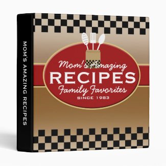 Family Recipes Personalized Binders