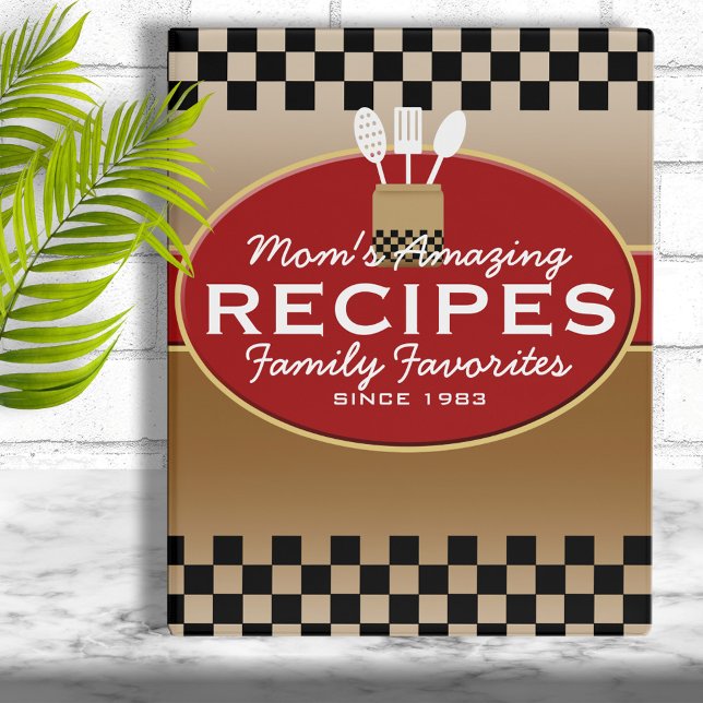Family Recipes Personalized Mini Binder (Creator Uploaded)