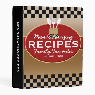 Family Recipes Personalized Mini Binder