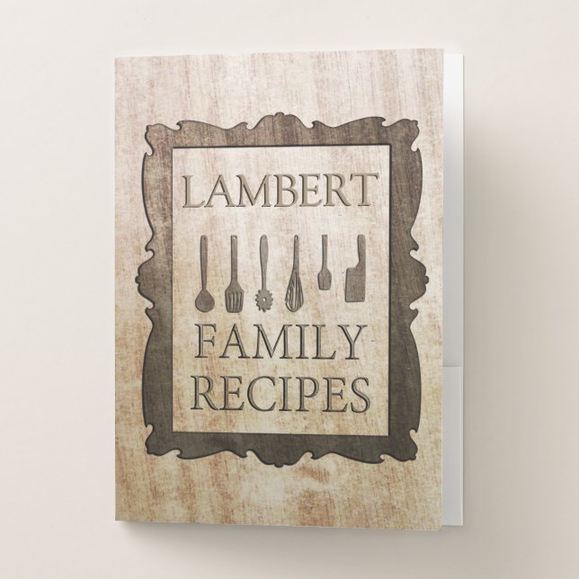 Family Recipes Pocket Folder (Front)