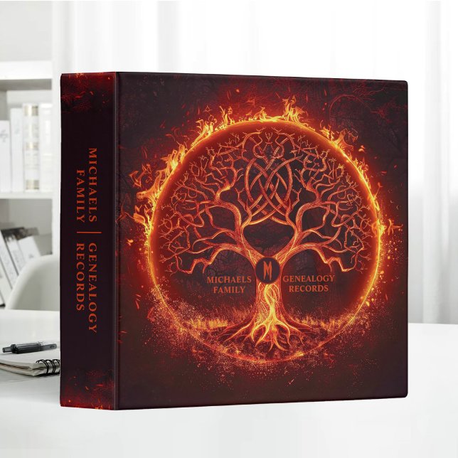 Family Record Important Documents Organizer Tree 3 Ring Binder (Creator Uploaded)