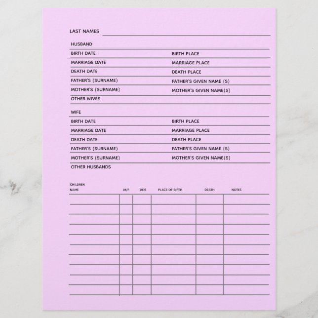 Family Records Genealogy Scrapbook (Front)