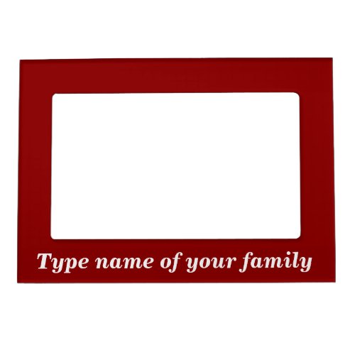 Family Red Magnetic Frame