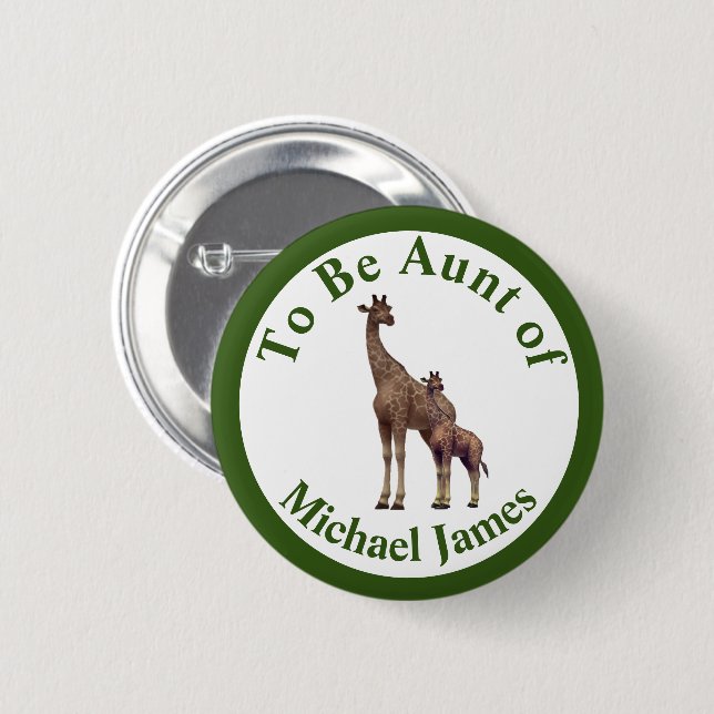 Family Relation Assorted Animals Button (Front & Back)