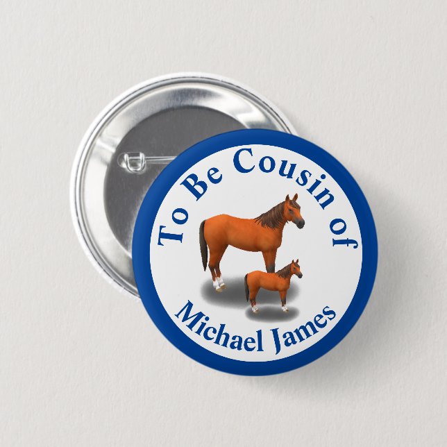 Family Relation Assorted Animals Button (Front & Back)