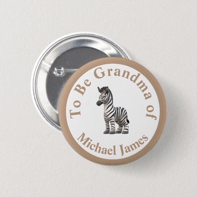Family Relation Assorted Animals Button (Front & Back)