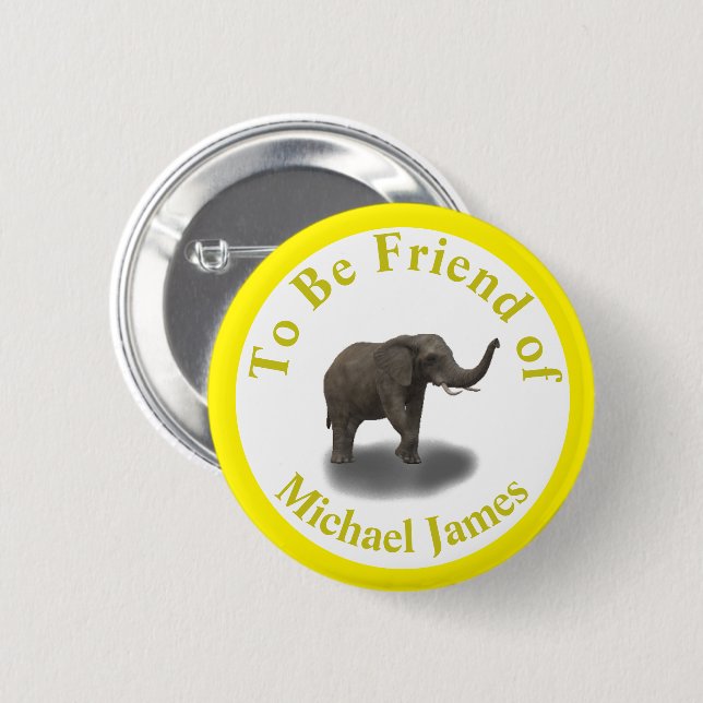 Family Relation Assorted Animals Button (Front & Back)