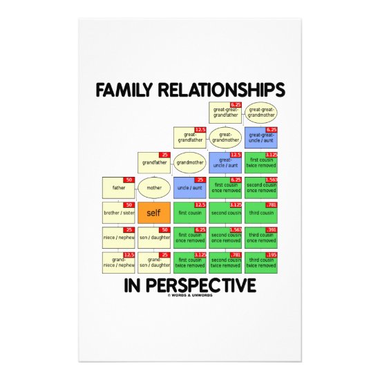 Family Relationships In Perspective (Genealogy) Stationery