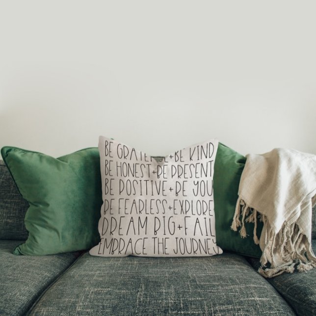 Family Reminders Throw Pillow (Creator Uploaded)