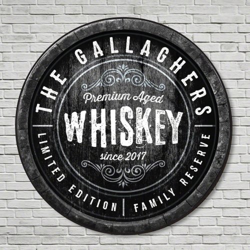 Family Reserve Classic Whiskey Bar Sign