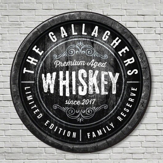 Family Reserve Classic Whiskey Bar Sign (Front)