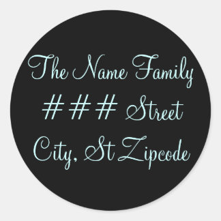 family return address label - personalize info