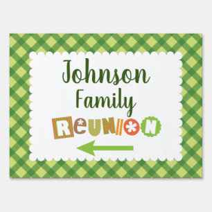 Family Reunion - 18" x 24" Yard Sign with H Frame