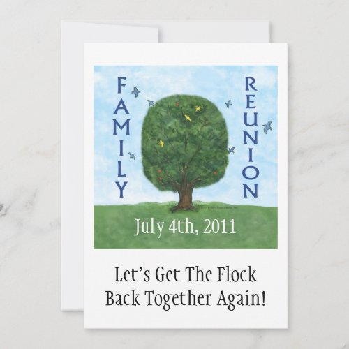 Family Reunion 2011 Invitation with Envelope