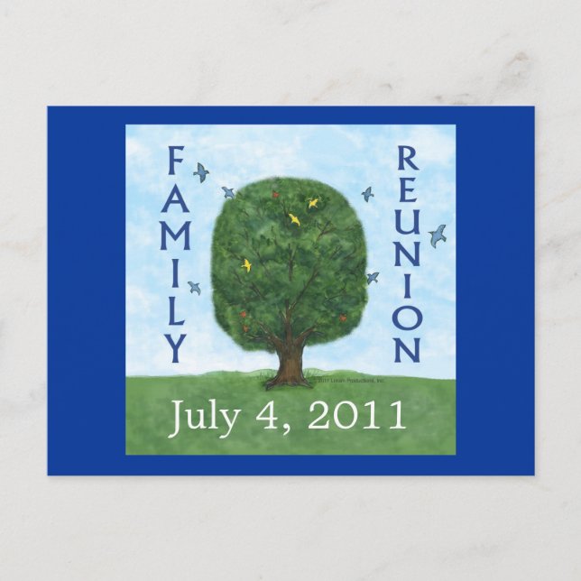 Family Reunion 2011 Postcard Invitation (Front)