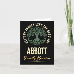 Family Reunion 2025 Matching Design - Abbott - Cop Card