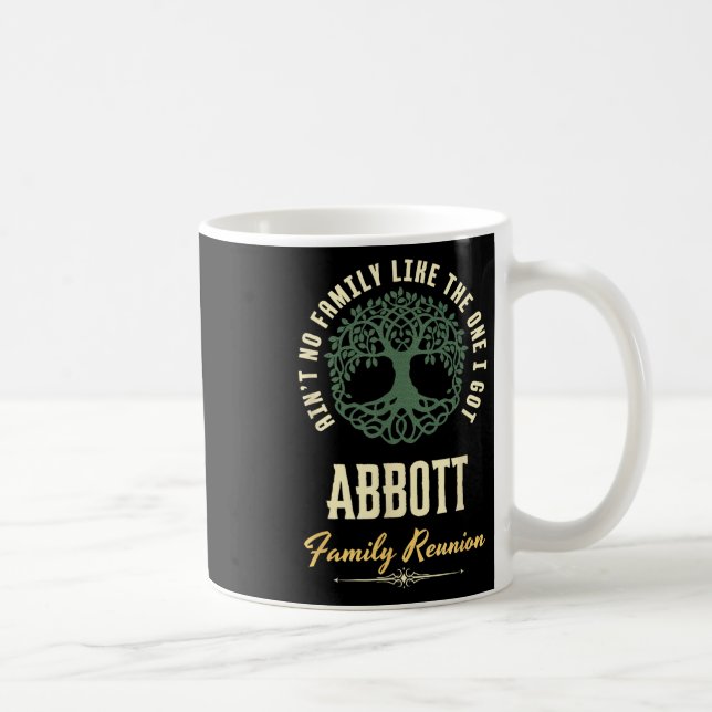 Family Reunion 2025 Matching Design - Abbott - Cop Coffee Mug (Right)