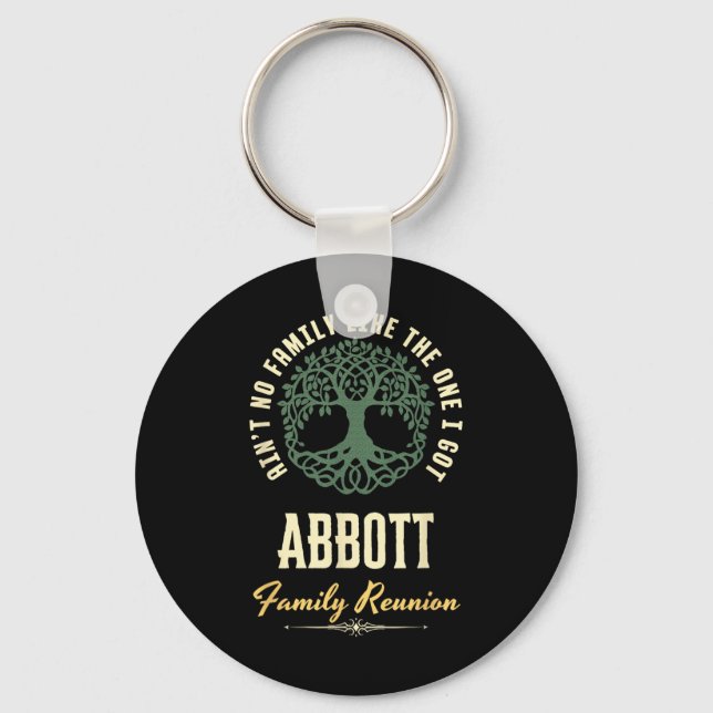 Family Reunion 2025 Matching Design - Abbott - Cop Keychain (Front)