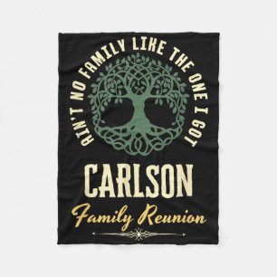 Family Reunion 2025 Matching Design - Carlson Fleece Blanket