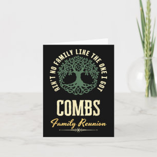 Family Reunion 2025 Matching Design - Combs  Card
