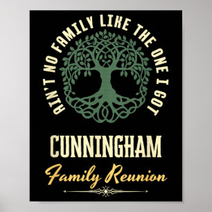 Family Reunion 2025 Matching Design - Cunningham Poster