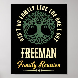 Family Reunion 2025 Matching Design - Freeman  Poster