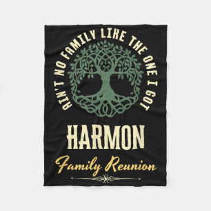 Family Reunion 2025 Matching Design - Harmon Fleece Blanket